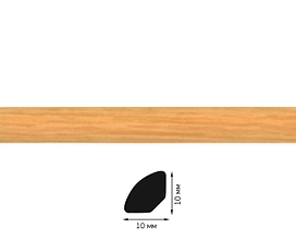 Штапик ПВХ Decoplast вишня 2,75 метра