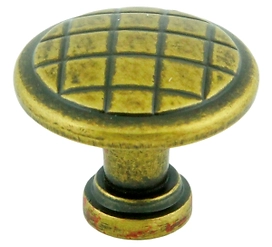 Ручка-кнопка BOYARD 30 х 30 х 24 мм старинная латунь