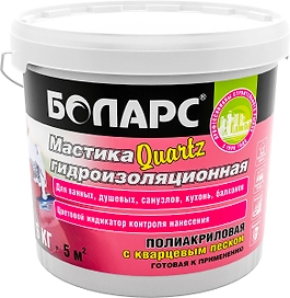 Мастика полиакриловая БОЛАРС Quartz 6 кг