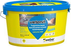 Мастика полимерная weber.vetonit tec822grey 8 кг