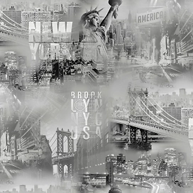 Обои компакт-винил Industry America 168453-10 серые 1,06x10,05 м