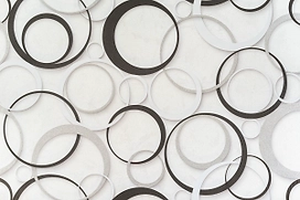 Виниловые обои Кольца 10514-01 белые 1,06x10 м