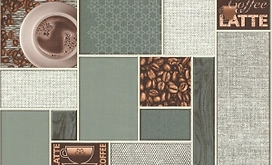 Виниловые обои АСПЕКТ Арабика 80009-78 зеленые 0,53x10,05 м