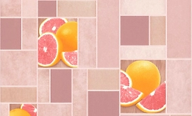Виниловые обои АСПЕКТ Цитрус 10103-58 розовые 0,53x10,05 м
