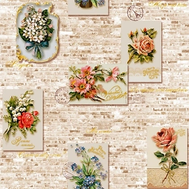 Бумажные обои МАРКО 486-02 0,53x10 м бежевые