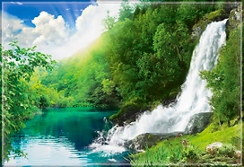 Бумажные обои Восторг Звенящие водопады 170 2,94х2,01 м