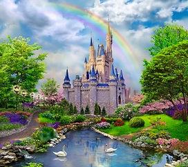 Бумажные обои Восторг Сказочный замок 129 2,94х2,6 м