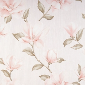 Бумажные обои Камелия С25Н-МО-12 розовые 0,53х10,05 м