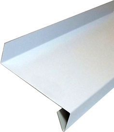 Отлив для окна стальной оцинкованный белый 200x1500