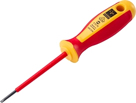 Отвертка LUX-TOOLS Professional плоская SL2,5х75 мм с диэлектрической рукояткой