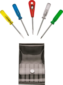 Набор часовых отверток LUX-TOOLS Classic SL2, SL3, PH0, PH1 5 шт