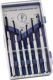 Набор часовых отверток LUX-TOOLS Classic PH0, PH1, SL1,4, SL2, SL2,4, SL3 6 шт