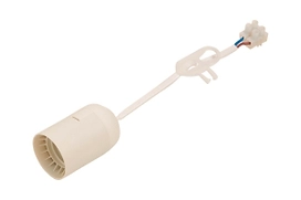 Патрон подвесной LUX-TOOLS 540132 Е27 пластик белый