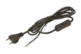 Переходник-удлинитель OBI 540206 ПВХ черный с выключателем