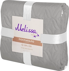 Покрывало Mona Liza Melissa микрофибра серое 200х220 см