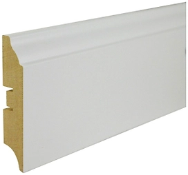 Напольный плинтус GRACE Smartprofile Paint МДФ белый 2400х82 мм