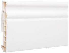 Напольный плинтус ПВХ белый 2500х100 мм