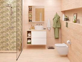 Керамическая плитка Cersanit Botanica бежевая 20x44 см