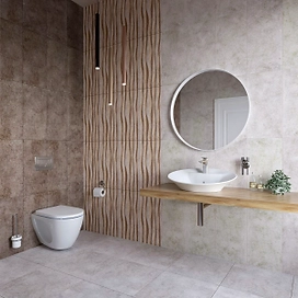 Керамическая плитка Керамин Болонья бежевая 60х30 см