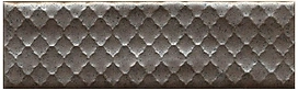 Декор KERAMA MARAZZI Тезоро орнамент коричневый 28,5х8,5 см