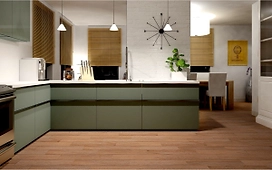 Керамогранит ATEM Chic Bt коричневый 60х15 см