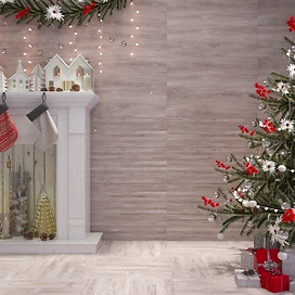 Керамическая плитка Керамин Бунгало серая 90x30 см