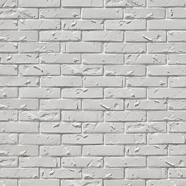 Гипсовая плитка Monte Alba Ланс Брик белая 22,5x5,2-5,7 см