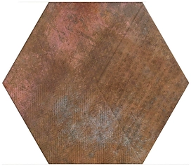 Керамогранит АТЕМ R Hexagon Zuriza коричневый 40x34,6 см