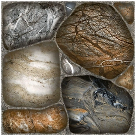 Керамогранит Cersanit Kair KR4P452D-60 камень многоцветный 32,6х32,6 см