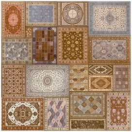 Керамическая плитка напольная Dual Gres Carpet многоцветная 45х45 см