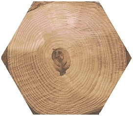 Керамическая плитка напольная Goldencer Dacha Mix дерево коричневая 37x32 см