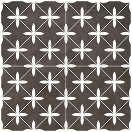 Керамическая плитка напольная Dual Gres Poole черная 45х45 см