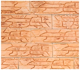 Гипсоцементная плитка Casa Vaga Пласт камень бежевая 33х8,5 см