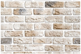 Бетонная плитка KAMROCK Ганзейский кирпич серо-бежевая 20х6 см