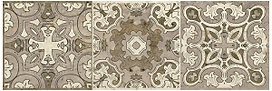 Декор LB CERAMICS Травертино 3064-0004 коричневый 60х20 см