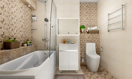 Декор НЕФРИТ-КЕРАМИКА Тоскана коричневый 50х25 см