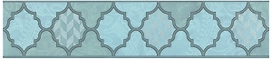 Бордюр KERAMA MARAZZI Фоскари бирюзовый 25х5,4 см