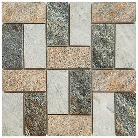 Декор Керамин Кварцит камень серый 30х30 см