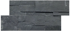 Каменная плитка настенная PHARAON Модерн сланец камень черная 35х18 см