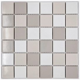 Керамическая мозаика StarMosaic Homework mix серая 30,6х30,6 см