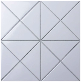 Керамическая мозаика StarMosaic Triangolo белая 26,3х26,3 см