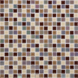 Стеклянная мозаика бежевая 30х30 см