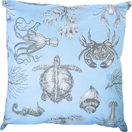 Подушка декоративная Эскар ODISSEA 40х40 см синяя