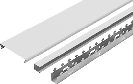 Комплект потолочных реек CESAL 1,35 х 0,9 м белый матовый