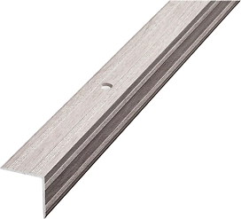 Уголок ЛУКА ПУ 05 1800.106 ясень белый алюминий 1800х20 мм