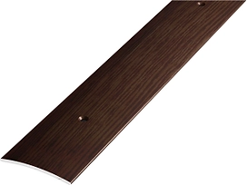 Порог одноуровневый ЛУКА ПС 04 900.095 дуб венге алюминий 900х44,5 мм