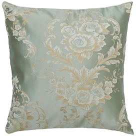 Наволочка на молнии Garden жаккард 40х40 см бирюзовая 