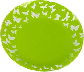 Тарелка обеденная NINA GLASS стеклянная 30 см мятная