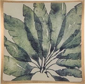Блюдо стеклянное листья 14,5x14,5 см 