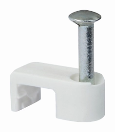 Скоба для крепления кабеля OBI белые 50 шт